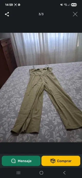 Peto verde mujer talla M nuevo