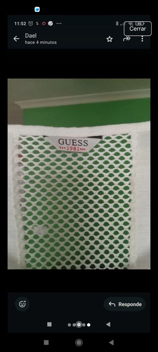 Camiseta Guess Malla Blanca
