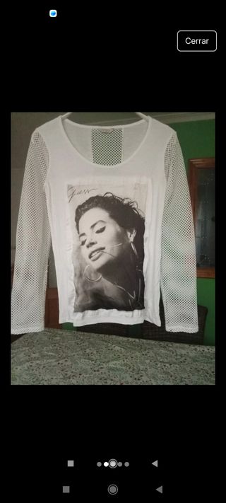 Camiseta Guess Malla Blanca