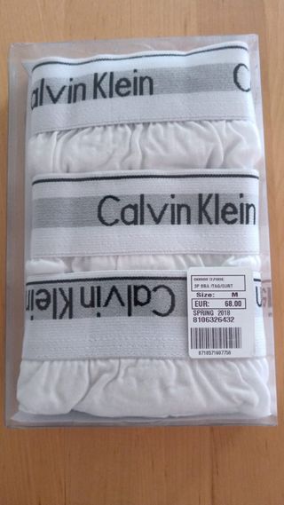 Calvin Klein Bragas Tanga Top Set Talla M