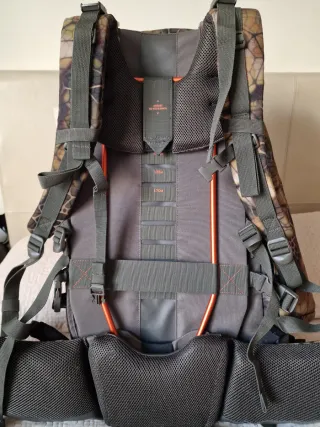 Mochila Caza Solognac 70+10L Camuflaje