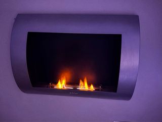 Chimenea Bioetanol de Pared en acero