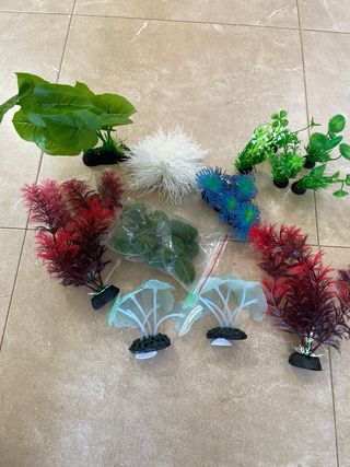 Plantas artificiales acuario