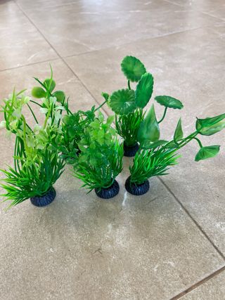 Plantas artificiales acuario