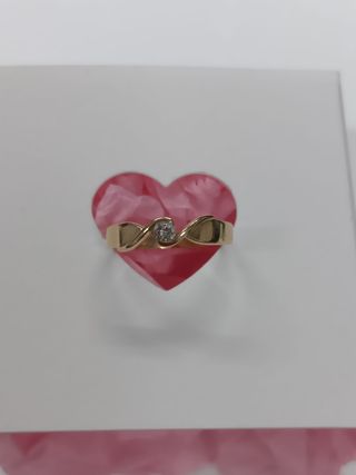Anillo Oro 18K con circonita