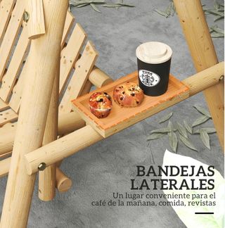 Banco Columpio de Jardín de Madera