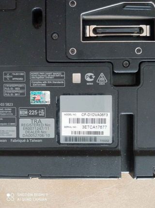 Panasonic CF-D1DVA 06F73 Diagnóstico Motos