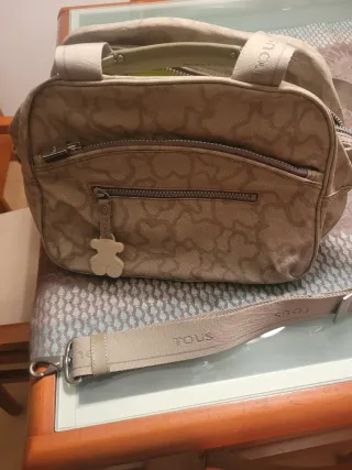 Bolso Tous Mano y Bandolera Beige