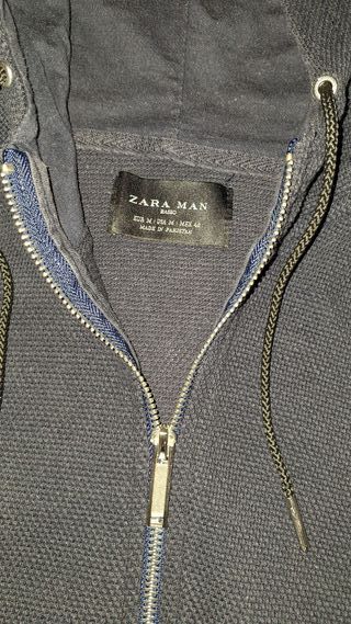 Zara Man Felpa Blu con Zip Taglia M