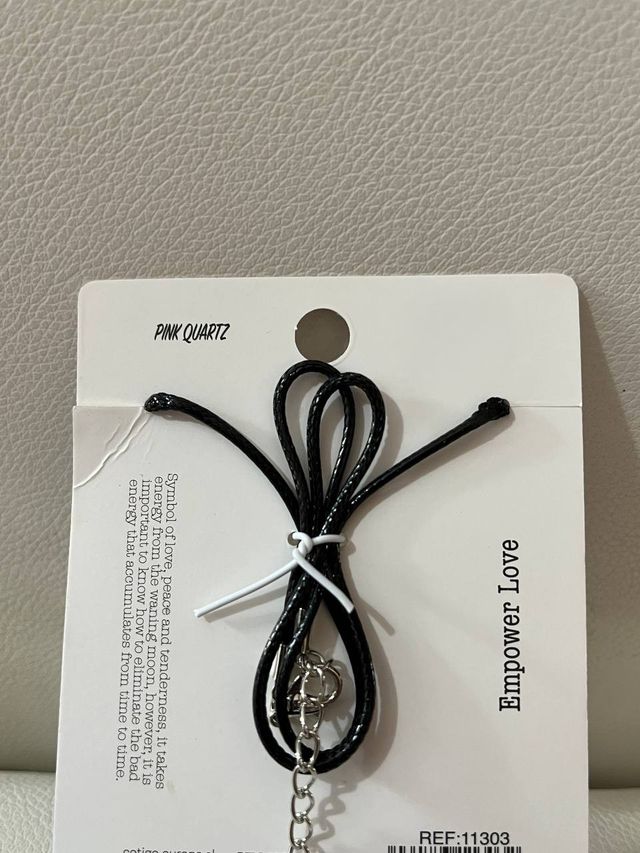 Collar piedra Cuarzo Rosa – Potenciar el amor