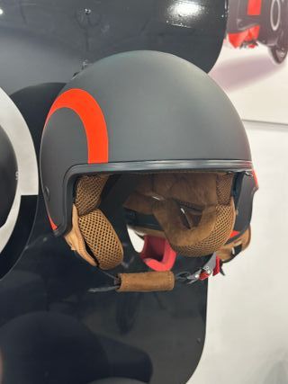 Casco Moto Silence Negro y Rojo