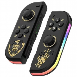 Controller compatibile con Joypad Switch con luci RGB - Nero