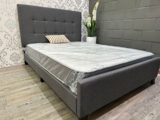 Cama y colchón gris oferta envío gratis