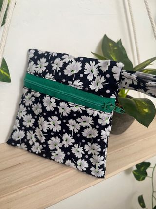 Portadocumenti/portamonete fantasia fiori