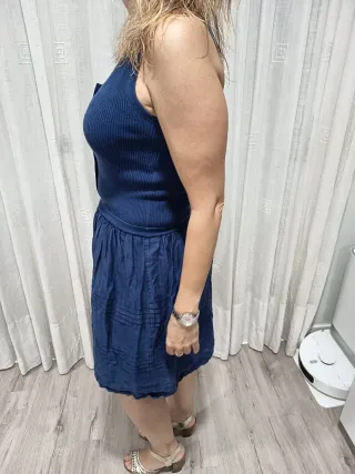 Vestido Burberry Talla S Azul