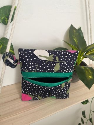 Portadocumenti/portamonete fantasia fiori