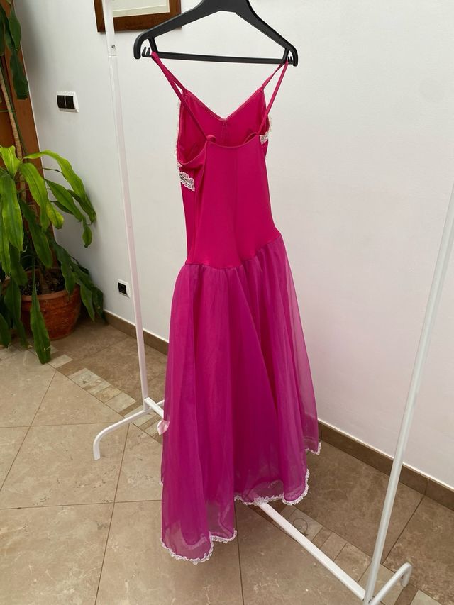 Traje ballet rosa tul y maillot