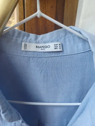 Camisa Mango azul Talla M