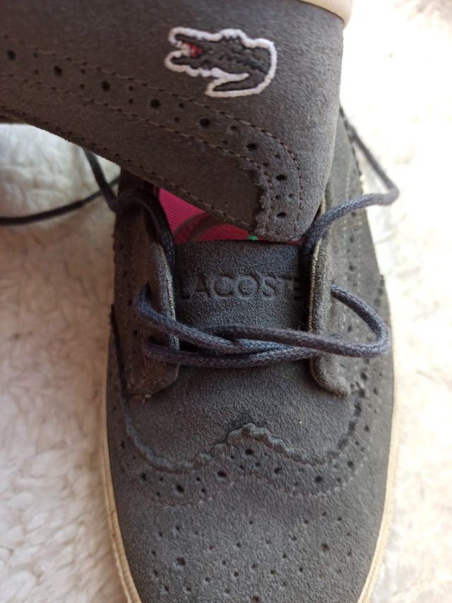 Bailarinas grises Lacoste