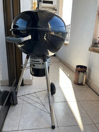 Barbacoa Carbón Portátil Negra