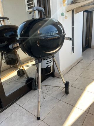 Barbacoa Carbón Portátil Negra