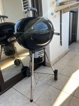 Barbacoa Carbón Portátil Negra