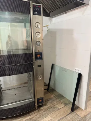 Asador de pollos doble cuerpo