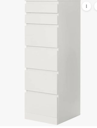 Cómoda MALM 6 cajones IKEA Blanca