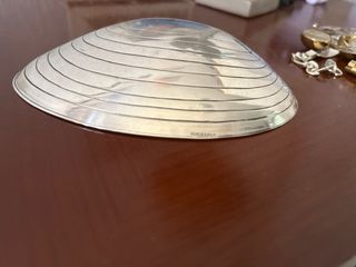 Concha antigua para joyas alpaca plata