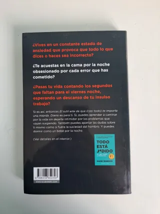 El sutil arte de que casi todo te importeunamierda