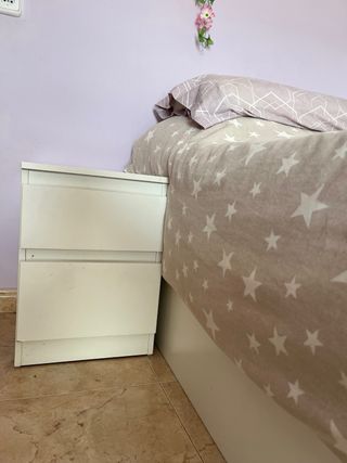 Cama 90x190 Ikea + Mesita Noche