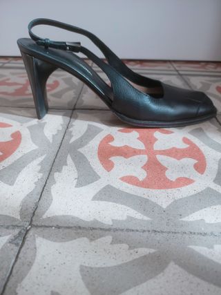 Zapatos tacón negros Costume National