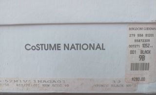 Zapatos tacón negros Costume National