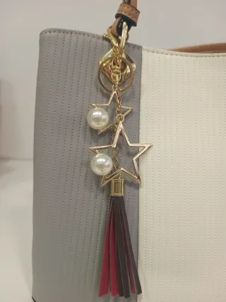Bolso de mano polipiel tricolor