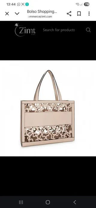 Bolso Shopping XL Tous Amaya Kaos Shock Beige