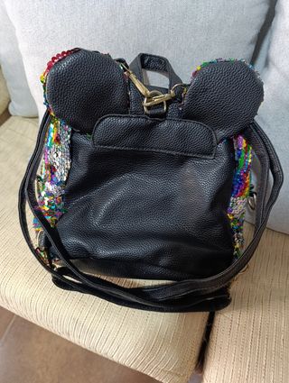 Mochila niña lentejuelas arcoíris