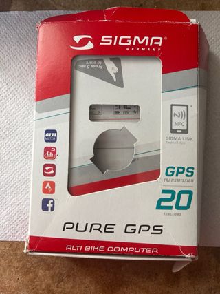 cuentakilometros via GPS Bicicleta SIGMA PURE GPS