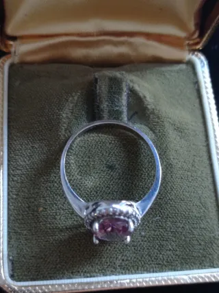 Anillo Plata y piedra sultanita 