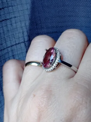 Anillo Plata y piedra sultanita 