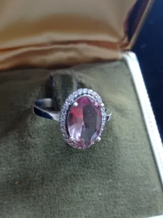 Anillo Plata y piedra sultanita 