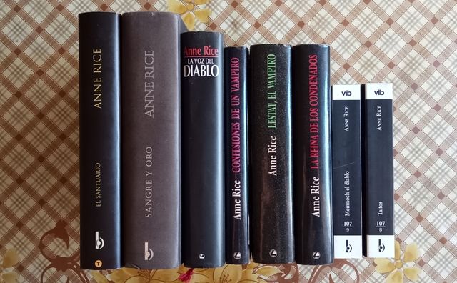 Lote  9 libros Anne Rice crónicas vampíricas 