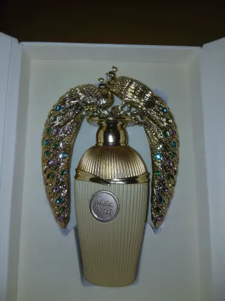 Perfume Lujo Pavo Real Dorado