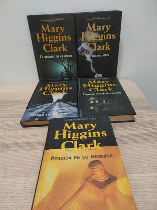 Lote 5 libros Mary Higgins Clark 