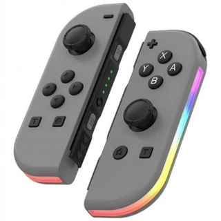 Controller compatibili con Joypad Switch, luci RGB, grigio