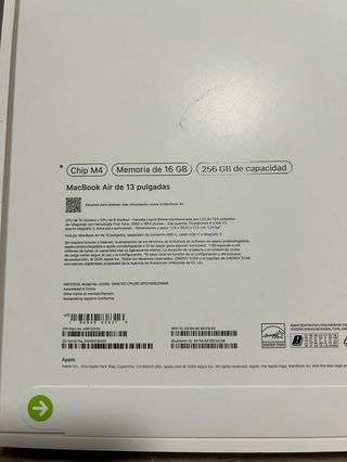 Macbook Air M4 Gris/Plateado