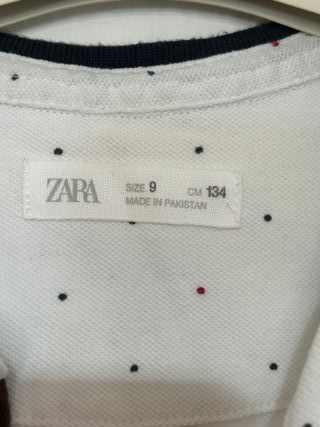 Camisa niño Zara puntos