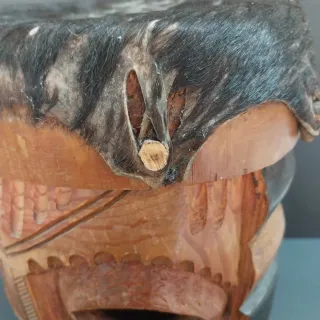 Maschera Etnica Legno / Tamburo