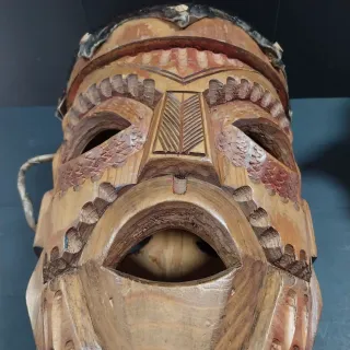 Maschera Etnica Legno / Tamburo