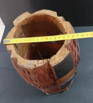 Maschera Etnica Legno / Tamburo