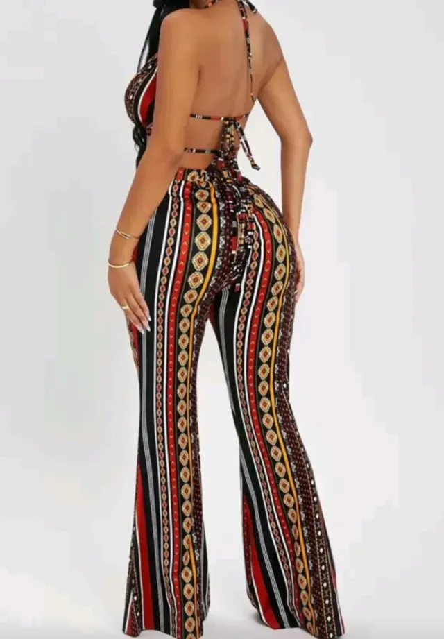 Conjunto Top y Pantalón Estampado